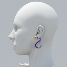 earring dragon 2018 3d impression modèle in scans répliques 3dexport 3d print model - Mito3D