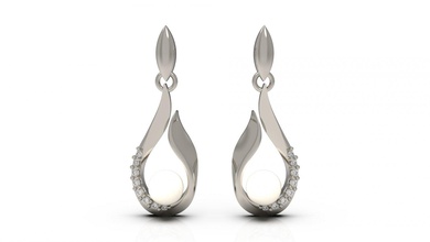 boucle d'oreille 22 or bijou bijoux argent imprimable diamant femme mode mariage solitaire saphir rubis l'amour 3d print model - Mito3D