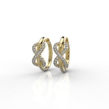 Ohrring 324 Schmuck Luxus Mode wertvoll Tiffany Ohrringe Juwel druckbar Diamant unendlich brillant Ring Schönheit Gold Silber 3d print model - Mito3D