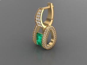 orecchino moda gioielleria earrings3dm 3d print model - Mito3D