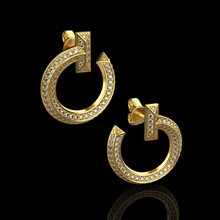 earrings 001 chopard chanel graff versace gucci boucheron robertocoin tiffany tiffani bvlgari hermes viton ring earring bracelet pendant necklace cleef 3d print model - Mito3D