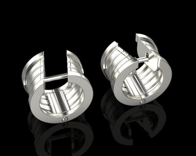 earrings 1954 jewelry 3d cad 3dmodel bracelet ring earring rhino matrix zbrush keyshot magics rend rendering modeling jewellery pendant 3d print model - Mito3D