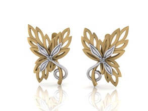 earrings 3d print model gold silver printable fashion jewellery jewelry diamond 3d print model - Mito3D