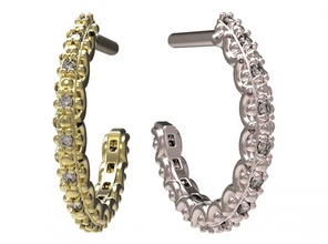 brincos 67 ouro diamante anel jóias ruby safira esmeralda o dia dos namorados de casamento 3d print model - Mito3D