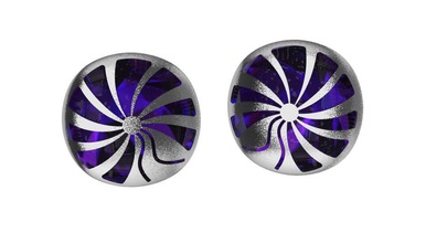 earrings enamel 3d print model - Mito3D