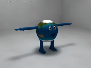 Dünya karakter karakterler animasyonlu animasyon ekoloji kemik doğa kişi cilt ayaklı 3d print model - Mito3D