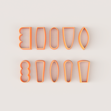 eco polimero taglierina 3d stampa modello in orecchini 3dexport argilla arte deco modulo classico moda minimalismo organico forma jewell gioielleria orecchino 3d print model - Mito3D