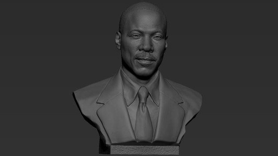 eddie murphy man bust comic printable actor figurines hollywood comedian singer saturday night live stand comedy grammy award 3d print model - Mito3D