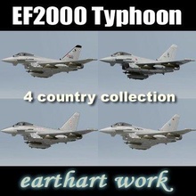 ef2000 typhon britanique 4 3d modèle in combattant 3dexport eurofighter 2000 ef avion militaire européen italien raf allemand luftwaffe espagnol fusil jet air 3d print model - Mito3D