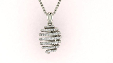 egg fashion jewelery pendant diamonds printable gold model silver gem stones faberge jewelry pendants jewelman briliant 3d print model - Mito3D