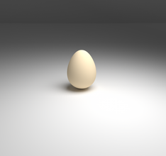 egg free eggs food raw easter 3d print model - Mito3D