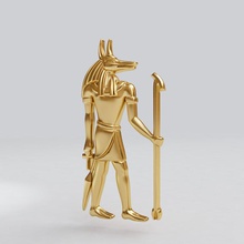 mısırlı tanrı anubis mükemmel takı 3d yazdır model in figürinler 3dexport antik adam heykel şekil efsane seyahat mimari anıt vücut kolye bas relief tarih mumyalama lahit minyatürler 3d print model - Mito3D
