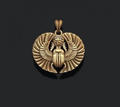 egyptian scarab pendant 3d print model in pendants 3dexport beetle egypt insect jewelry jewellery gold sarcophagus skarab skarabey faraon mummy pharaoh pharaon pyramid horus eye horuseye 3d print model - Mito3D