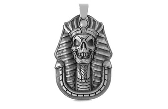 egyptian skull 3d print model in pendants 3dexport pharaoh pendant jewelry art ancient keychain 3d print model - Mito3D