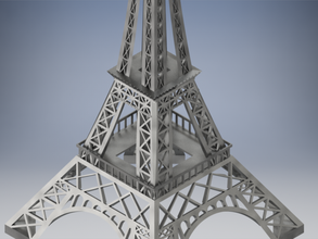 eiffel torre 3d modello in punti riferimento 3dexport francese tower parigi attrazione tower3d 3d print model - Mito3D