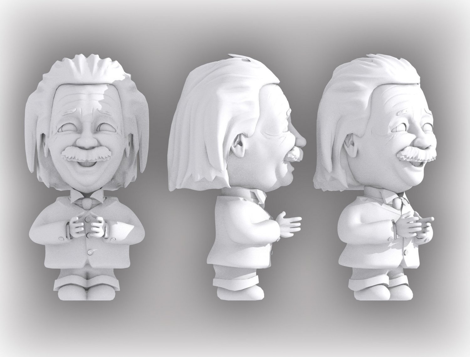 einstein 3d print model in man 3dexport separated arm colors famous science physical stl doll adornment gift 3D print model - Mito3D