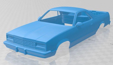 el camino 1982 imprimível corpo carro 3d impressão modelo in automotivo 3dexport fenda escalextrico tamiya rc miniz micro passatempo 3d print model - Mito3D