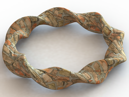 elastico arte braccialetto matematico moda colore gioielleria giro polso gruppo musicale Materiale eccellente confortevole braccialetti amici famiglia regalo Natale San Valentino compleanno 3d print model - Mito3D
