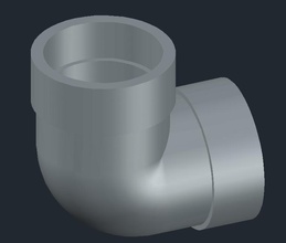 elbow pipe 3d print model in accessories 3dexport house 3d print model - Mito3D