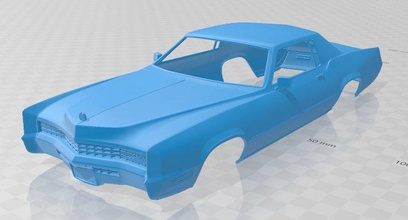 eldorado Fleetwood 1968 imprimable corps voiture fente scalextric tamiya rc miniz loisir micro 3d print model - Mito3D