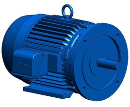 electic motor 11 kw 3000 rpm 3d impresión modelo in ingenieria 3dexport eléctrico 3d print model - Mito3D