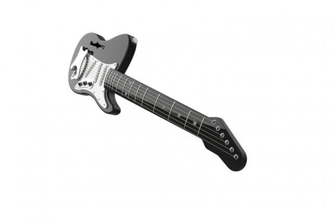 elettrico chitarra Audio musica strumento stratocaster arte giocare 3d modello 3dprint Stampa gadget stampabile energia dispositivo stereo 3d print model - Mito3D