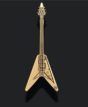 electric guitar pendant 3d print model in pendants 3dexport gibson flying standart faded stringed musical instrument music acoustic sound rock jewelry silver gold jackson randy rhoads rr5 seymour 3d print model - Mito3D
