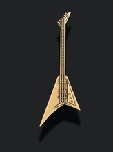 elektro gitar kolye müzik akustik ses Kaya mücevher takı Gümüş altın elektrik jackson randy rhoads rr5 uçan seymour duncan metal 3d print model - Mito3D
