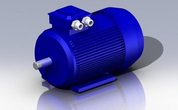 electromotor air80v6 11 kw motore elettrico 3d print model - Mito3D