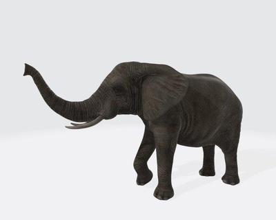 elefante animal Listo impresión escultura mamut colmillo África safari salvaje animales mamífero textura 3dmodel africano sabana cuernos caza modelo fauna silvestre naturaleza selva 3d print model - Mito3D