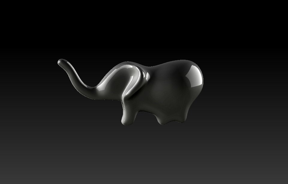 elephant figura elefante animale la scultura 3dmodel 3D print model - Mito3D