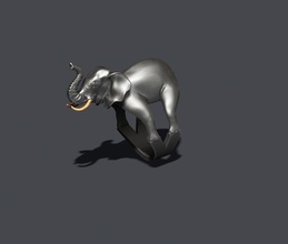 elefante anillo África vestir canalla oro alto joya joyería naturaleza plata dibujos animados alfombra animal elefhnt imprimible 3d print model - Mito3D