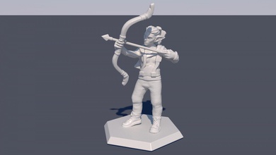 elfe 3d impression modèle in monstres créatures 3dexport 3d print model - Mito3D