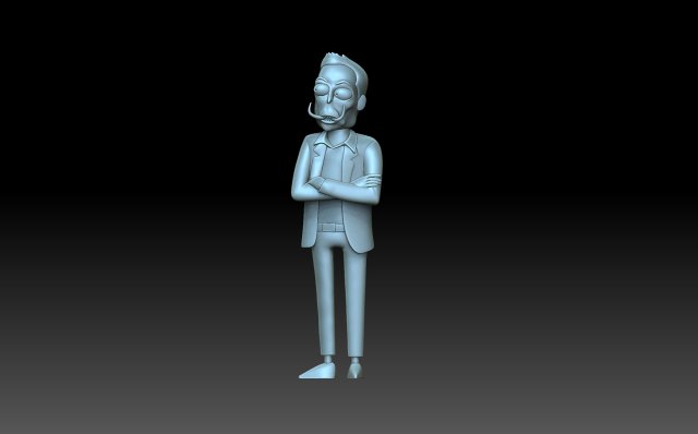 elon tusk elonmusk rickandmorty character figurine sculpture 3D print model - Mito3D