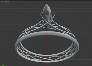 elven anello anello- 3d print model - Mito3D