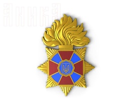 emblema nazionale guardia Ucraina 3d print model - Mito3D