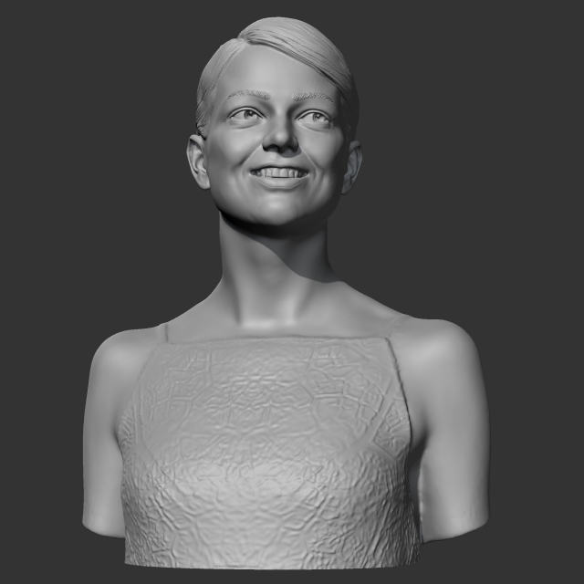 Emma taş karakter insanlar insan baş Vesika büst Kadın kadın Devlet Başkanı kız Şirin adam heykel aktris 3D print model - Mito3D