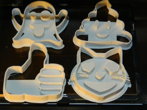 emoji biscotti - torta gatto fantasma ok vjik3d cookie a sorriso 3d print model - Mito3D
