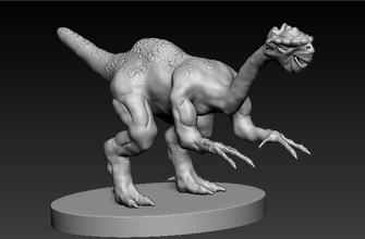 emú raptor 3d impresión modelo in animales 3dexport criaturas printing model fantasía 3d print model - Mito3D