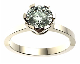 enagement de l'anneau libre bijoux jewelry3d jewelryrings jewelryart solitairering solitaire 3d print model - Mito3D