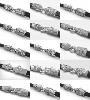 Stücke Armbänder 3 mm Tiere Schmuck Anhänger Gold Silber Armband Halskette Kette 3d print model - Mito3D
