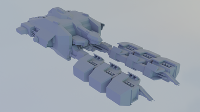resistência véspera eveonline navio minério nave espacial veículo miniaturas 3d print model - Mito3D