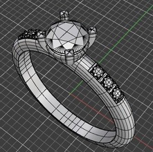 fidanzamento squillare 3d stampa modello in anelli 3dexport anillo anillos joyeria 3d print model - Mito3D