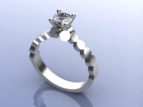 anel de noivado 3d print model - Mito3D