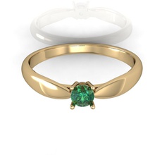 engagement ring jewelry diamond printable cad gems female women brillant exclusive 3dm stl obj fashion gold rhiho cnc 3d print model - Mito3D