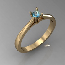 engagement ring jewelry diamond printable cad gems female women brillant exclusive 3dm stl obj fashion gold rhiho cnc 3d print model - Mito3D