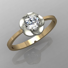 anello di fidanzamento gioielli sesso femminile diamante stampabile dettaglio 3dm stl obj 3ds anelli cad matrimonio gemme brillant esclusivo moda oro rhiho 3d print model - Mito3D