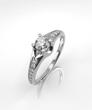 bague de fiançailles 002 l'anneau joyau d'impression gem le diamant or stl 3dm l'engagement les émeraudes saphir mariage wedding-ring 3d print model - Mito3D