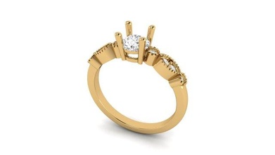 nişan yüzük 005 takı romantik evlilik gelin değerli platin gümüş yazdırılabilir sterlin altın moda Aşk sevgili elmas mücevher parlak parlıyor 3d print model - Mito3D