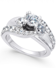 engagement ring 006 jewelry romance marriage bridal precious platinum silver printable sterling gold fashion love valentine diamond gem jewel brilliant shining 3d print model - Mito3D
